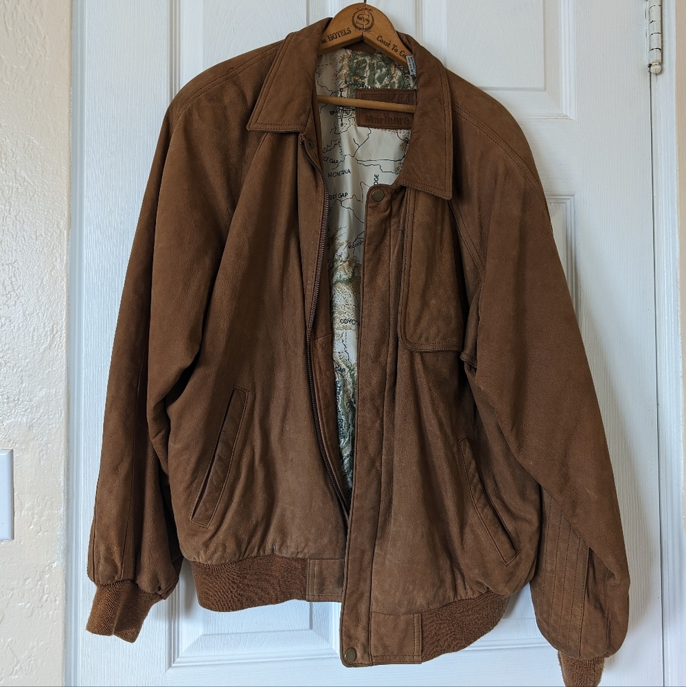 Marlboro Brown Leather Jacket